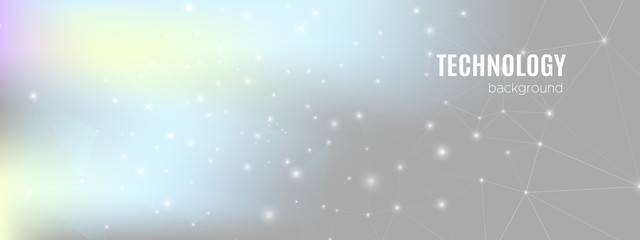 Wall Mural - technology network. cosmic big data