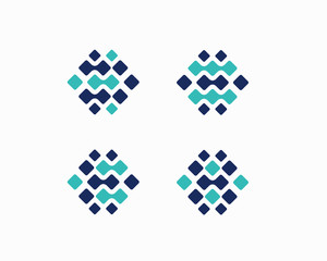 Wall Mural - set of Hub Network Connection Line Icon Isolated vector