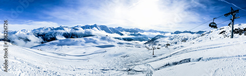 Fotomural panoramic picture of bettmeralp ski area
