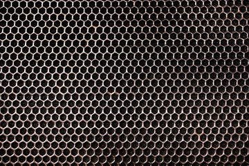 Steel Grating grid background, close up