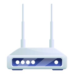 Poster - Router icon. Cartoon of router vector icon for web design isolated on white background