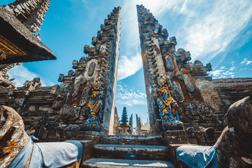 a beautiful view of ulun danu batur temple in bali, indonesia