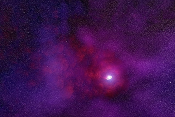 Wall Mural - a neutron star in the distance, in deep space. elements of this image were furnished by nasa.