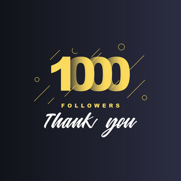 1000 Followers thank you