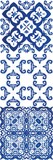 Fototapeta Kuchnia - Portuguese vintage azulejo tiles.