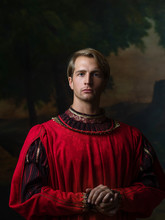 Handsome Man In A Royal Red Doublet
