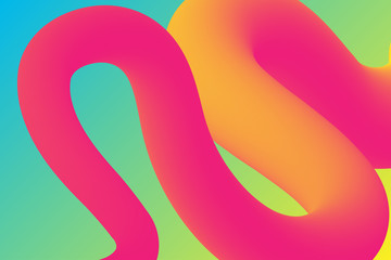 Wall Mural - background design with colorful fluid shape.