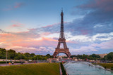 Fototapeta Boho - The Eiffel Tower at Dusk