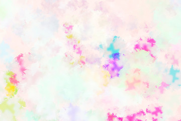 Poster - Dreamy abstract watercolor painting background