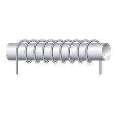 Poster - Metal magnetic coil icon. Cartoon of metal magnetic coil vector icon for web design isolated on white background