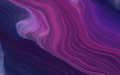 Wall Mural - modern curvy waves background design with very dark violet, antique fuchsia and purple color