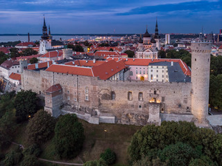 Wall Mural - Tallinn aerial view