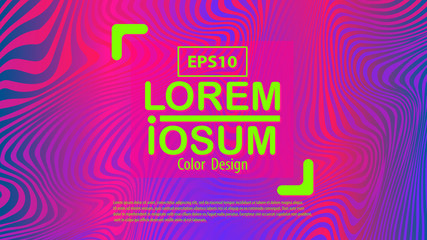 Poster - Fluid wide poster design with vibrant colorful wave shapes.Abstract colorful waves and lines pattern,website backgrounds,advertising,banner.Eps10 vector. Vector illustration.