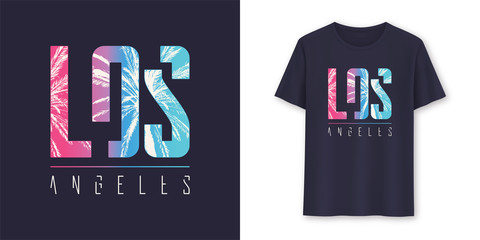 Wall Mural - Los Angeles California stylish graphic t-shirt vector design, poster, typography