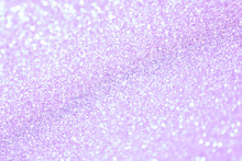 Beautiful Abstract Sparkle Glitter Lights Background. Soft Pale Pink Lilac Silver. Shine Bokeh Effect. For Party, Holidays, Celebration.