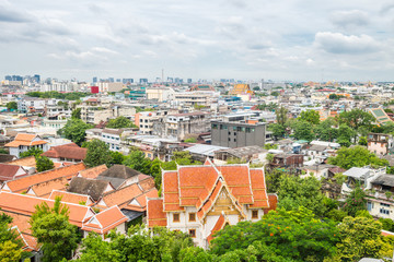 Wall Mural - panoramic view of downtonw bangkok, thailand