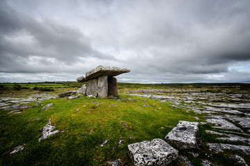 Wall Mural - Poulnabrone dolmen also called Hole of Sorrows in Clare