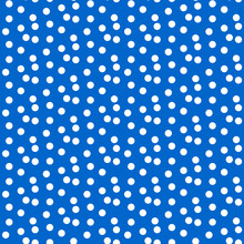 Scattered Dots Blue Polka Background Seamless Pattern