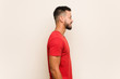 © Asier - Young south-asian man gazing left, sideways pose.