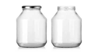 Wall Mural - jar glass bottle isolated