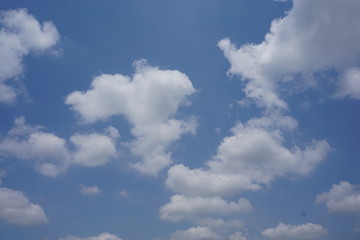 blue sky with white clouds