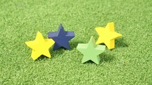 Colorful Star Shaped Wood Block Toy