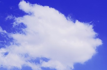 blue sky with white clouds