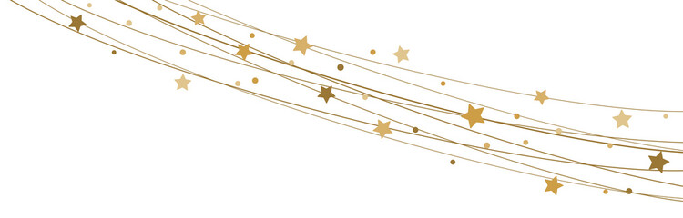 Wall Mural - stars on strings background for christmas time