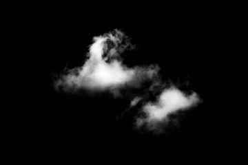 Wall Mural - white cloud with black background