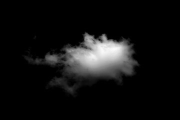 Wall Mural - white cloud with black background