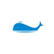 Set of whales logo vector icon illustration concept