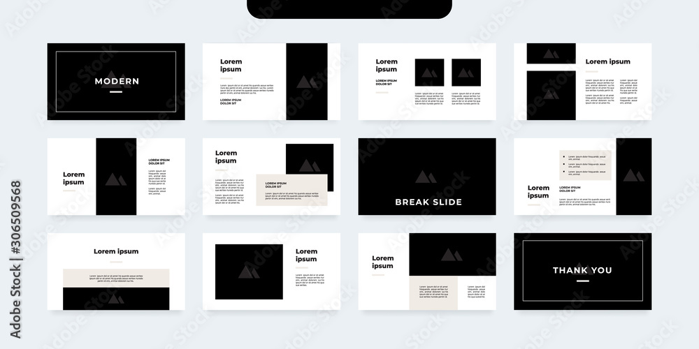minimal style presentation template Stock Vector | Adobe Stock