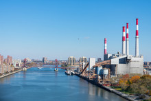 The East River Between The Upper East Side And Long Island City In New York City