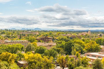 Poster - Santa Fe, New Mexico Skyline from Cross of the Martyrs Park