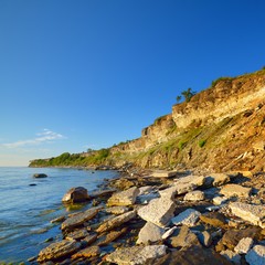 Wall Mural - Cliffs at the coast in Paldiski, Estonia