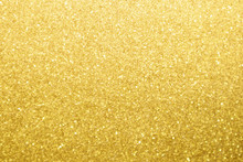 Abstract Gold Glitter Sparkle Bokeh Light Background