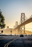 Fototapeta Miasta - San Francisco Bay Bridge early in the morning  