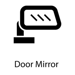 Poster -  Door Mirror Vector