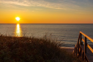 Wall Mural - Sonnenuntergang am Weststrand von Hörnum