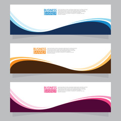 Wall Mural - Vector abstract design web banner template. Web Design Elements - Header Design. Abstract geometric web banner template on grey background.Modern banner.