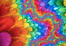 Mixing Water And Oil To Form Beautiful Colorful Abstract Backgrounds 