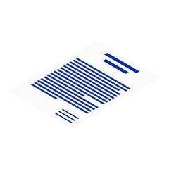 Poster - Document paper icon. Isometric of document paper vector icon for web design isolated on white background