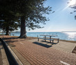 View of Botany Bay from Sandringham foreshore in Sydney, Australia on a sunny morning 