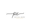 © FAAZT_Creative - P X PX Beauty vector initial logo, handwriting logo of initial signature, wedding, fashion, jewerly, boutique, floral and botanical with creative template for any company or business.