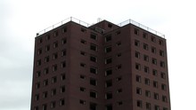 One Brewster-Douglass Tower In Detroit 2009, Demolished In 2014, Michigan, USA.