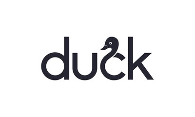 Wall Mural - Creative duck for logo design concept on white background