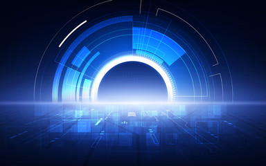 Poster - Abstract technology speed concept. vector background