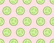Seamless cucumber pattern
