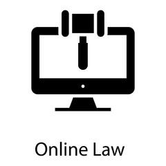 Canvas Print - Online Law Practice 