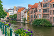 © porterre - Ghent picturesque canal in Belgium